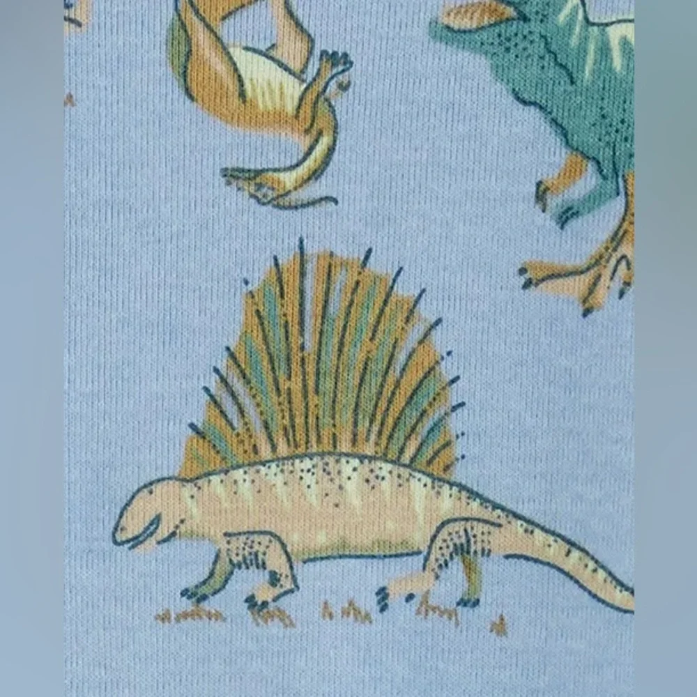 Carter’s Baby Boys One-Piece Dinosaur-Print Cotton Footed Pajamas Size 24 Months